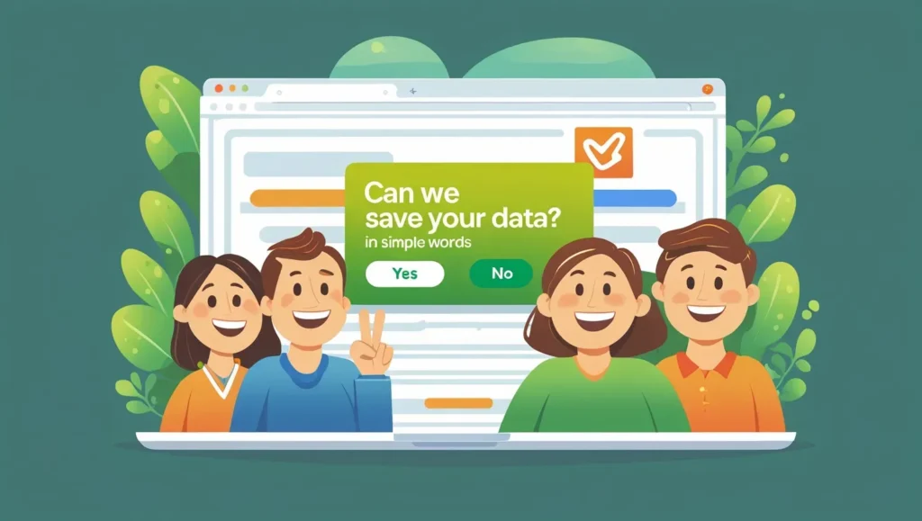 Privacy-First SEO pop-up on website