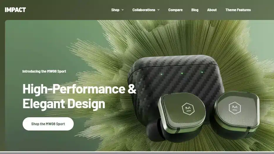 Impact is a Shopify's premium themes